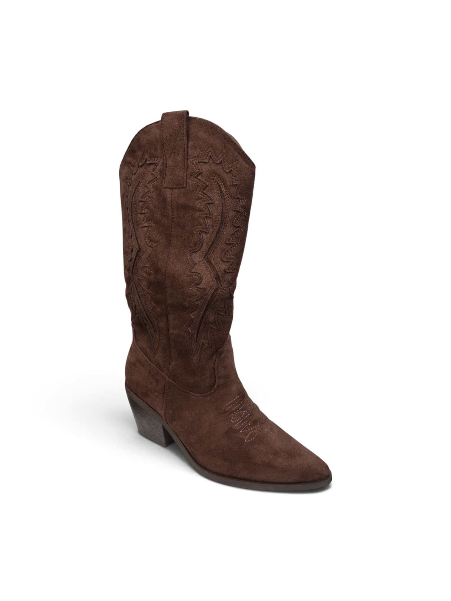 Buty kozaki kowbojki zamszowe CZEKOLADA