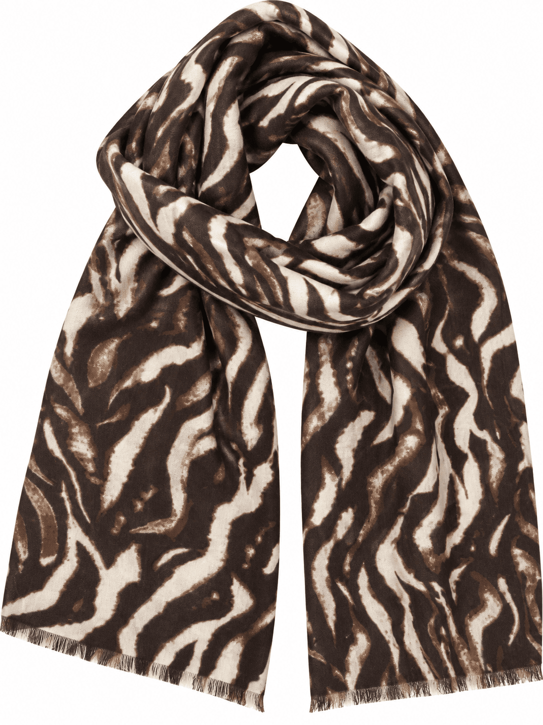 Szalik cienki zebra