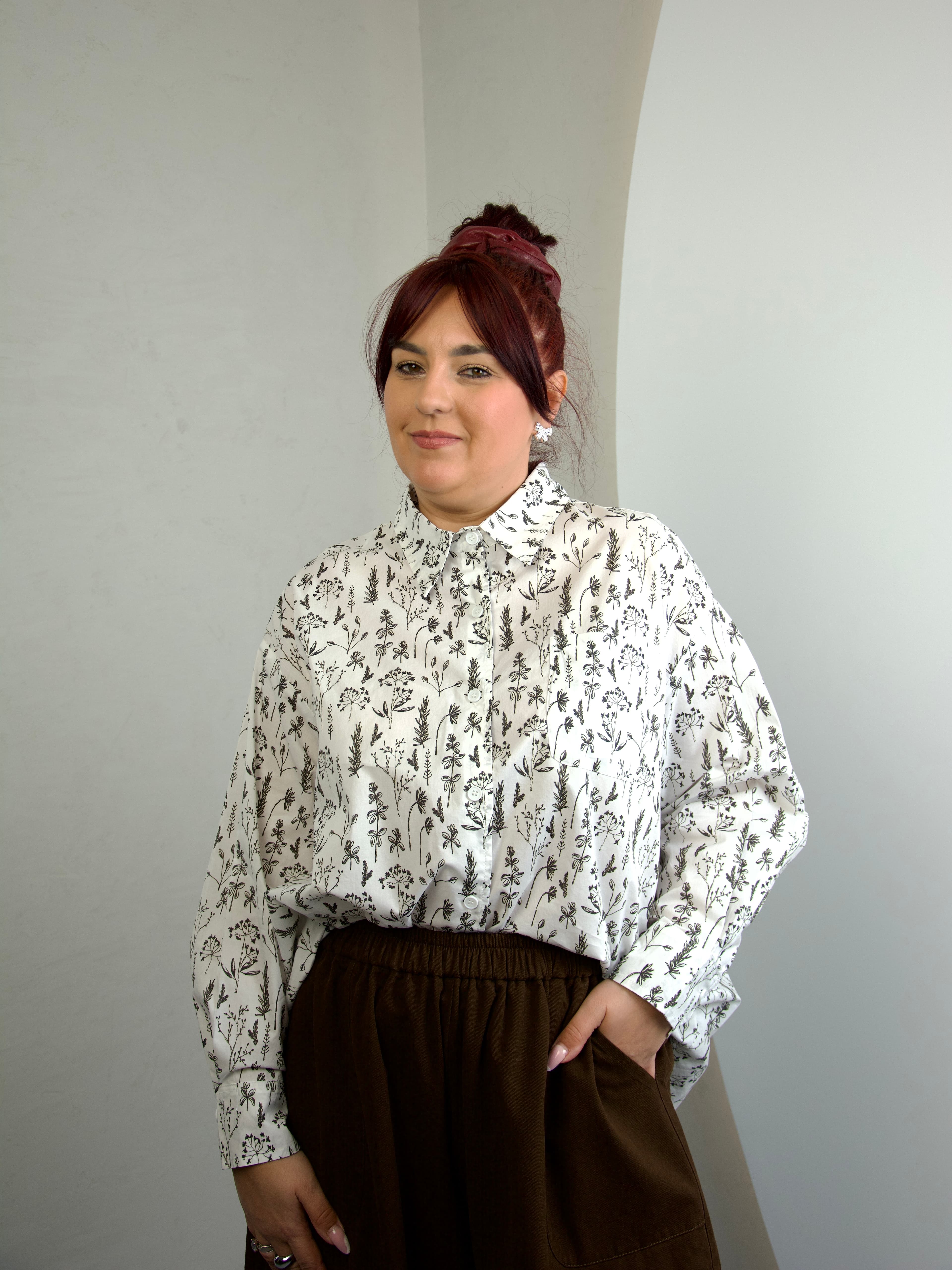 Koszula w kwiatowy wzór