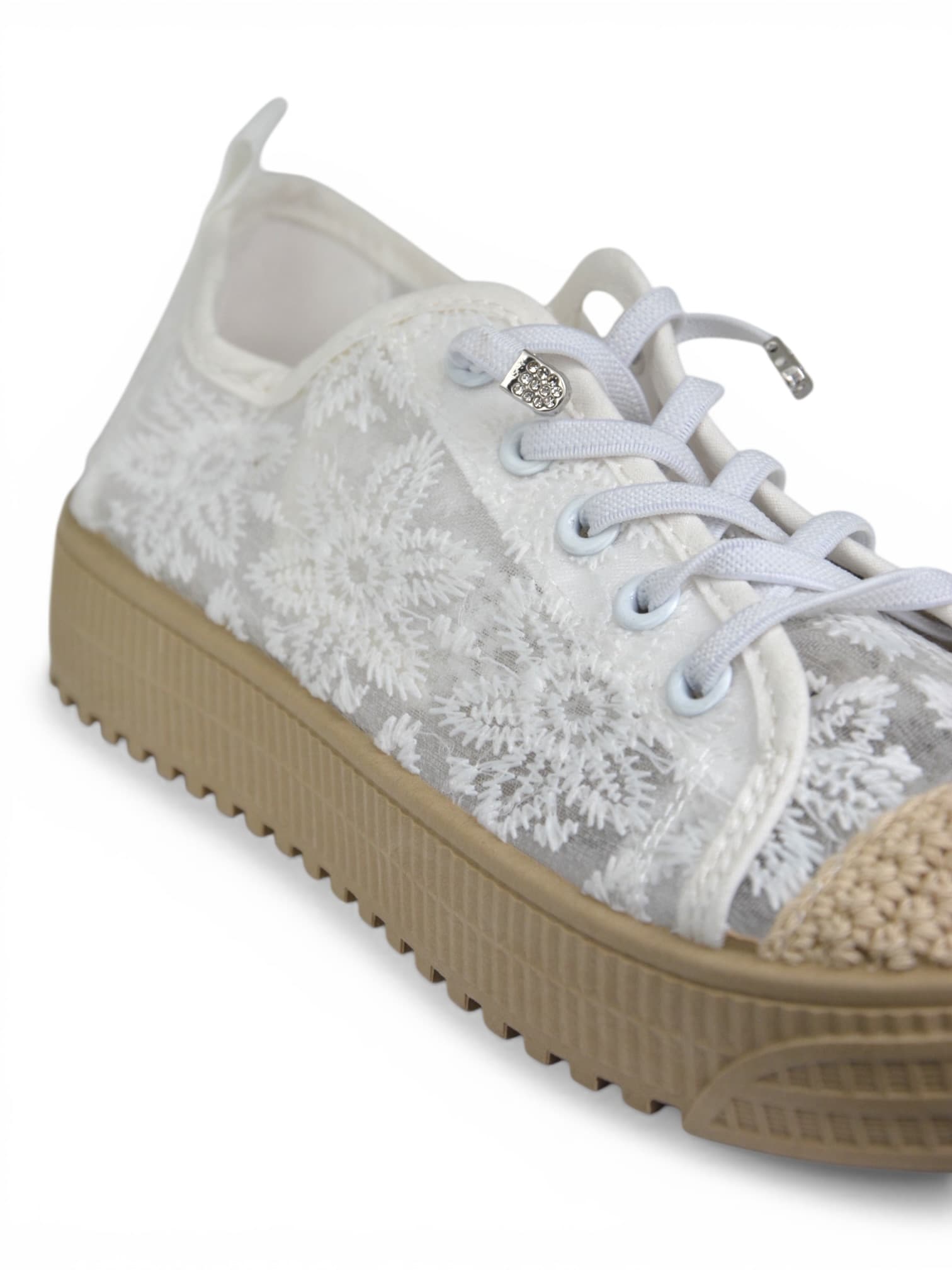 Buty z koronką BIAŁE