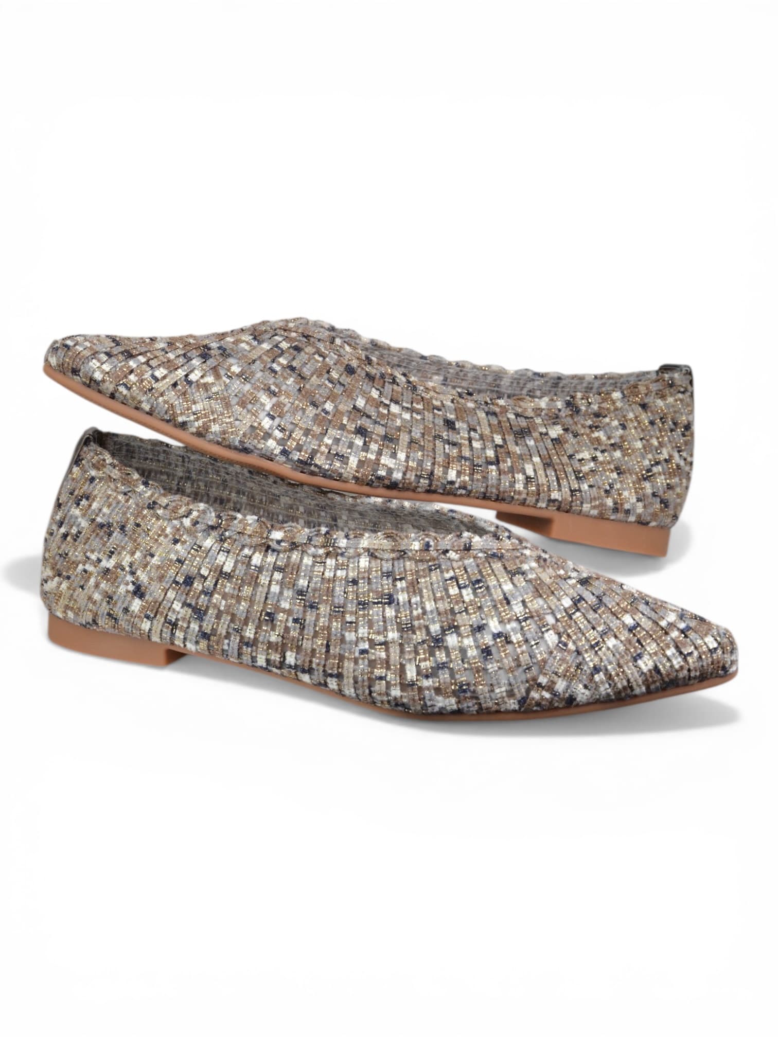 Baleriny materiałowe SZARE