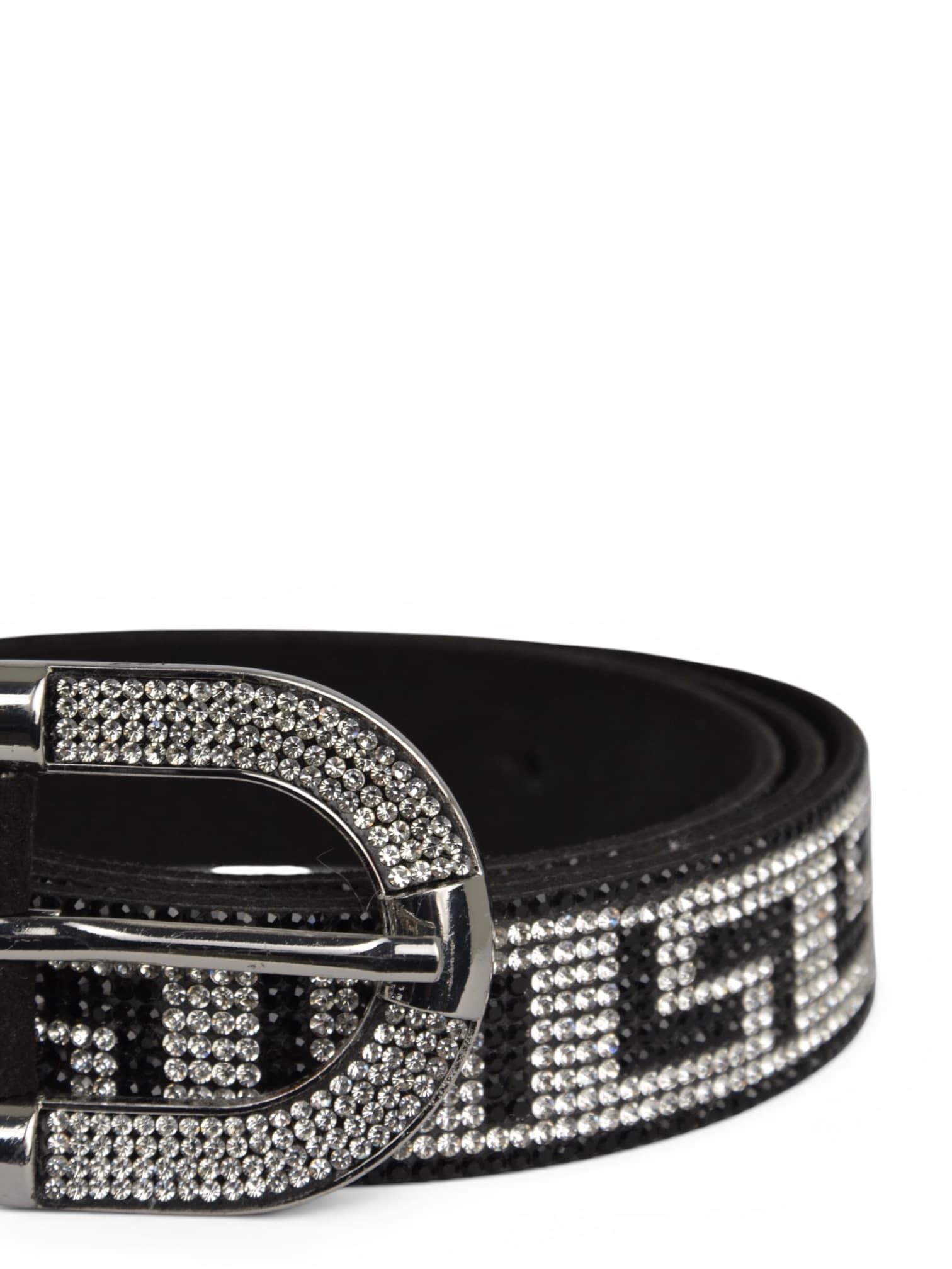 Pasek ze srebrnymi cyrkoniami