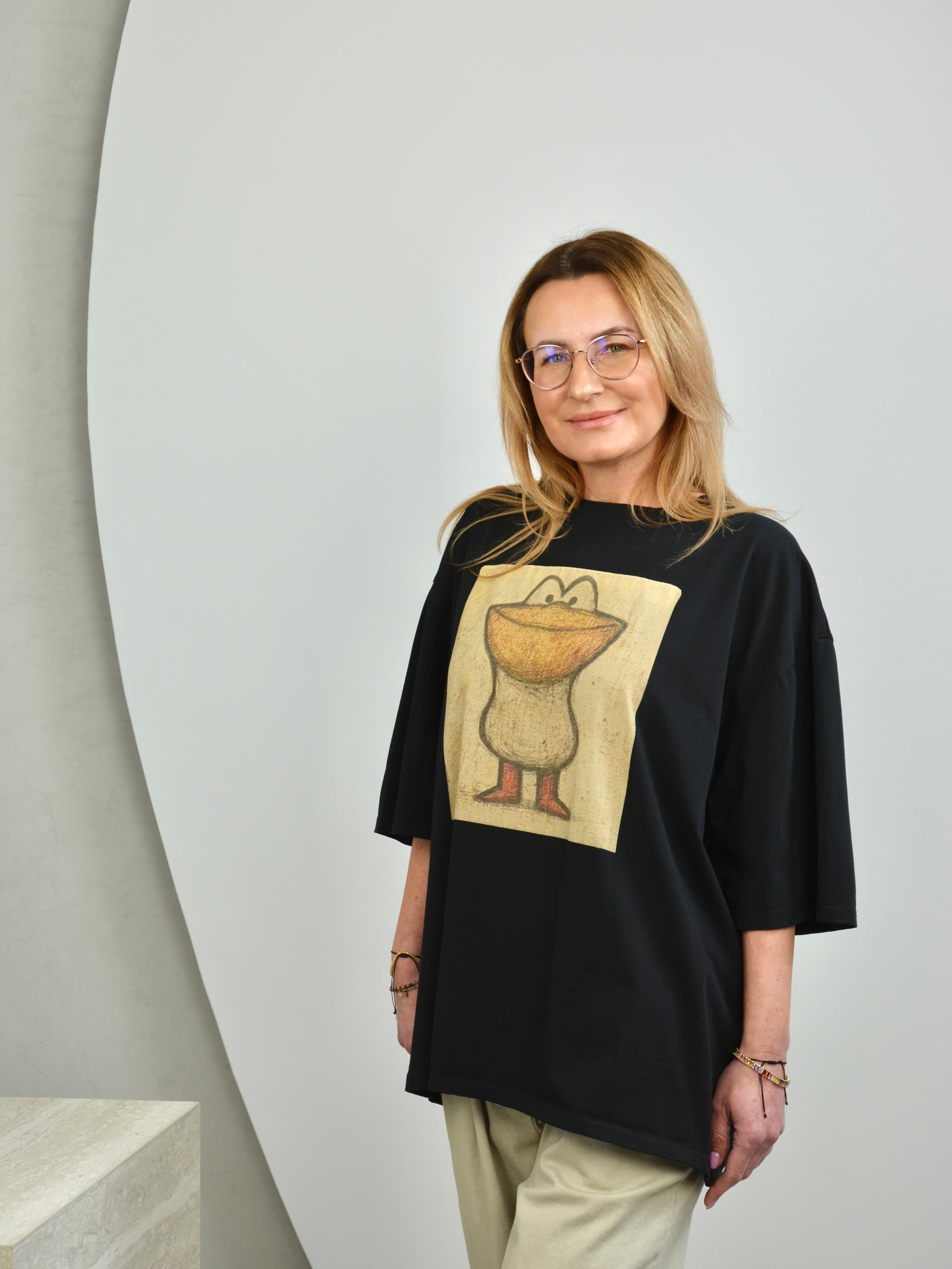 T-shirt z gęsią