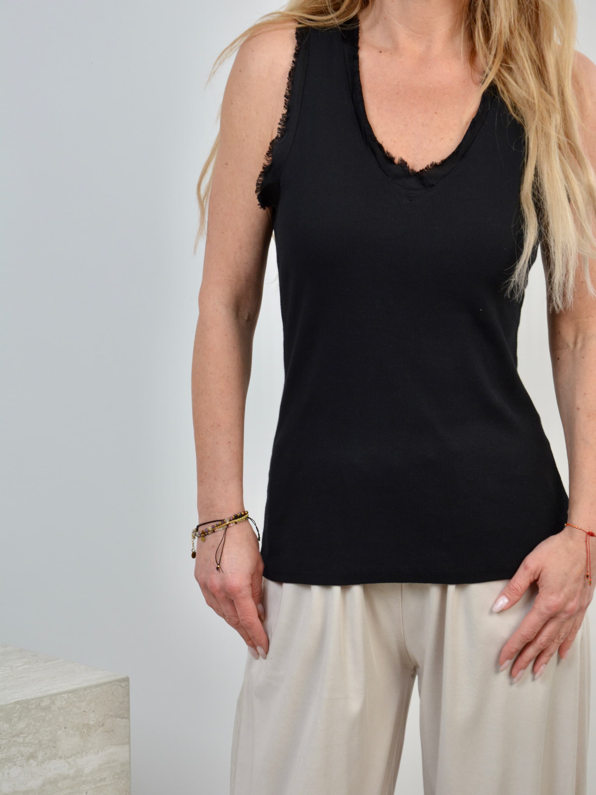 Bluzka na ramiączkach boho