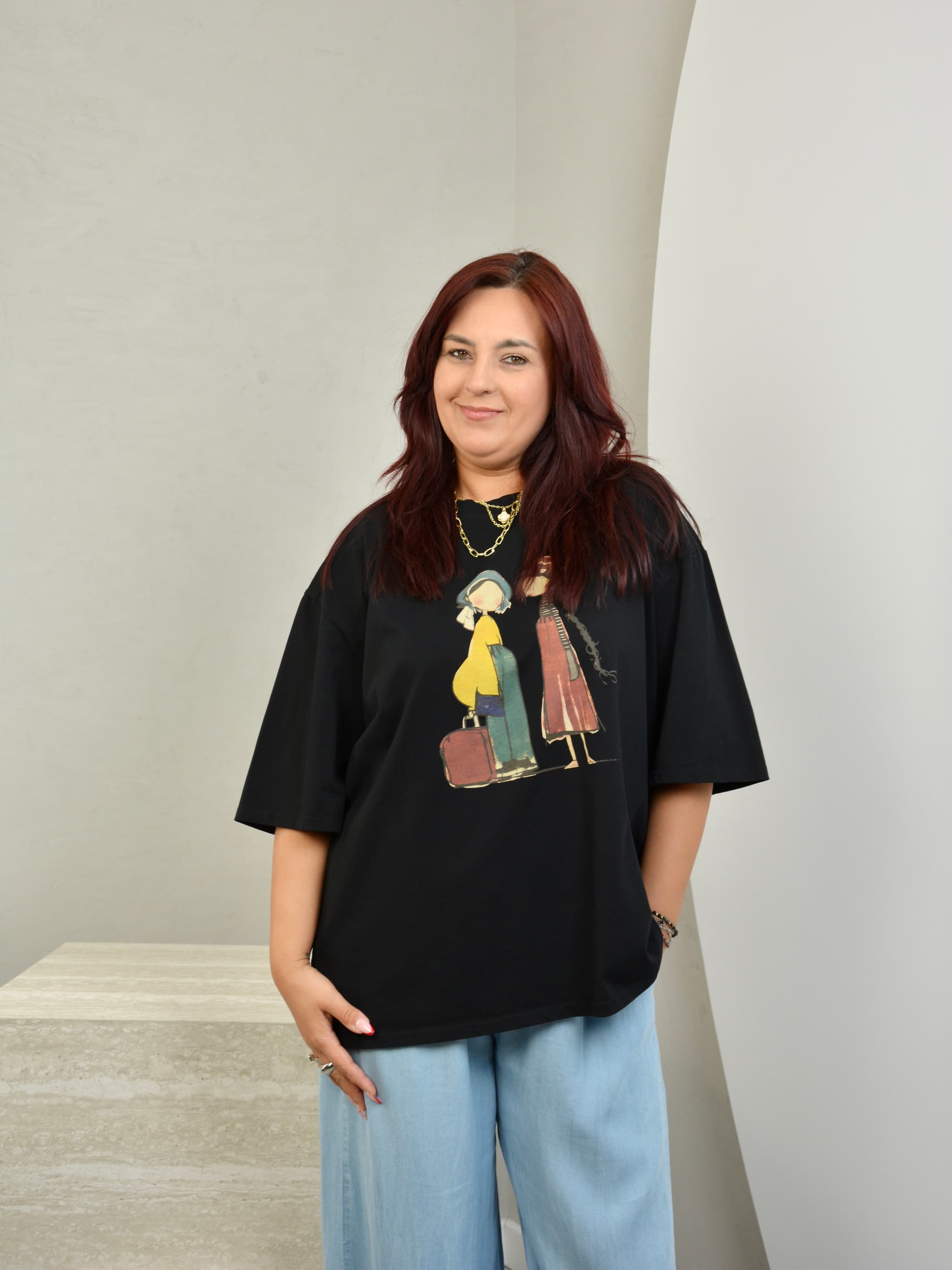 T-shirt z laleczkami