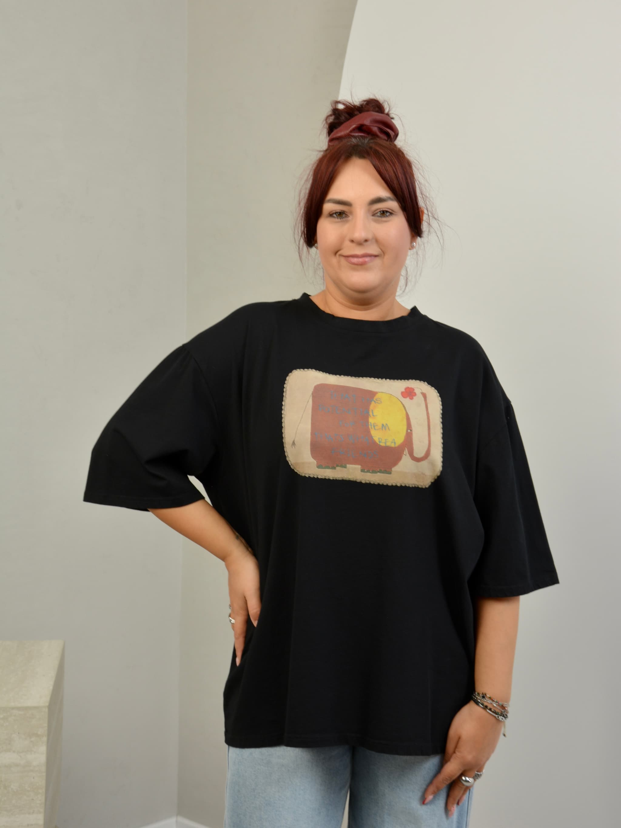 T-shirt z nadrukiem słoń
