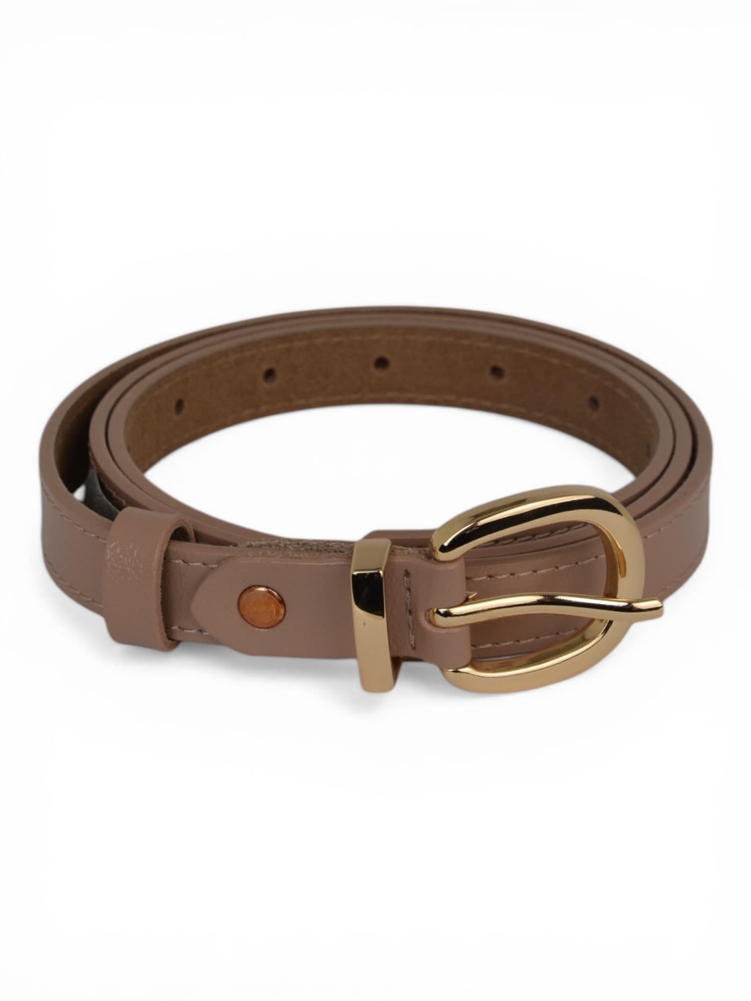 Pasek skórzany cienki do spodni 115 cm