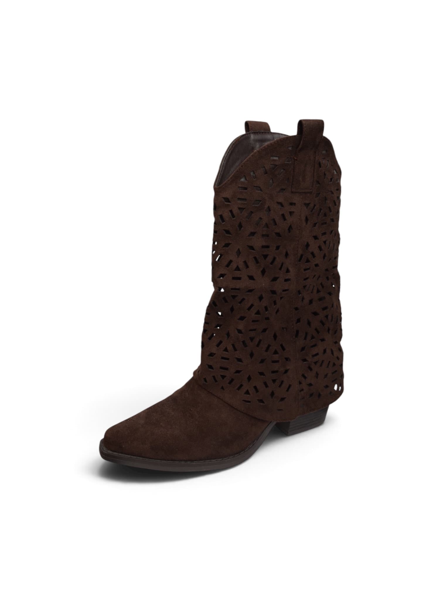 Buty botki kowbojki CZEKOLADA