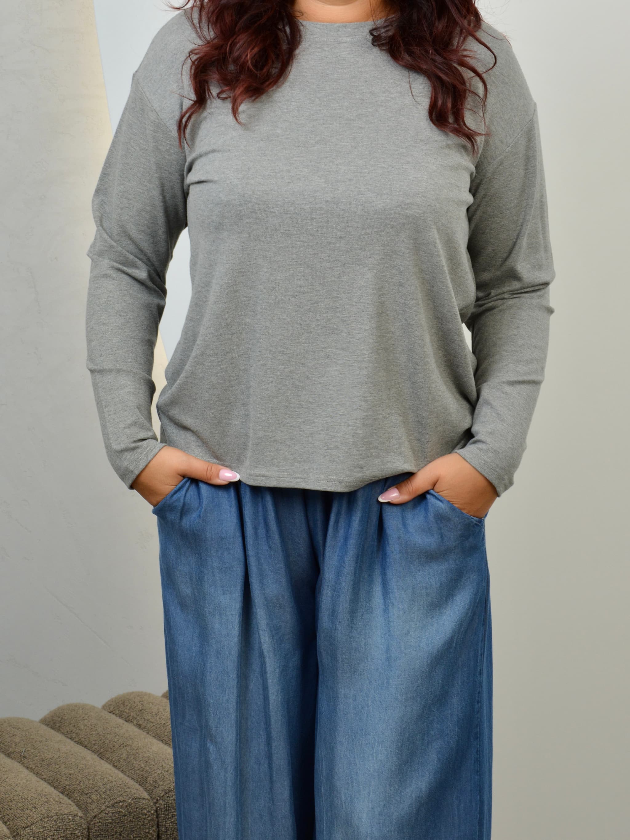 Longsleeve gładki