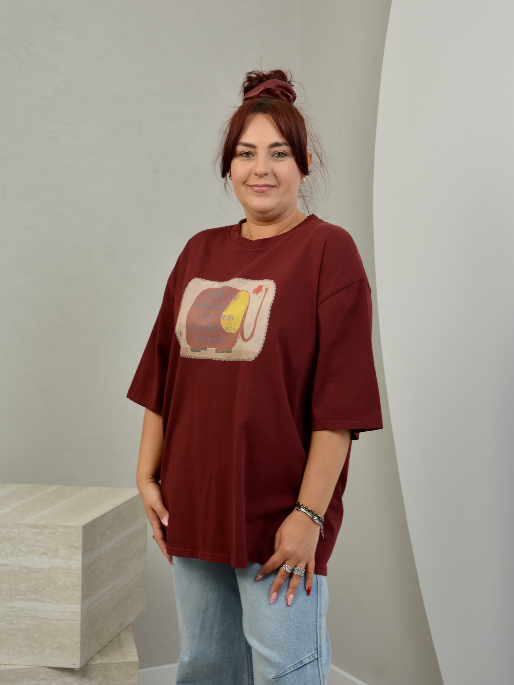 T-shirt z nadrukiem słoń