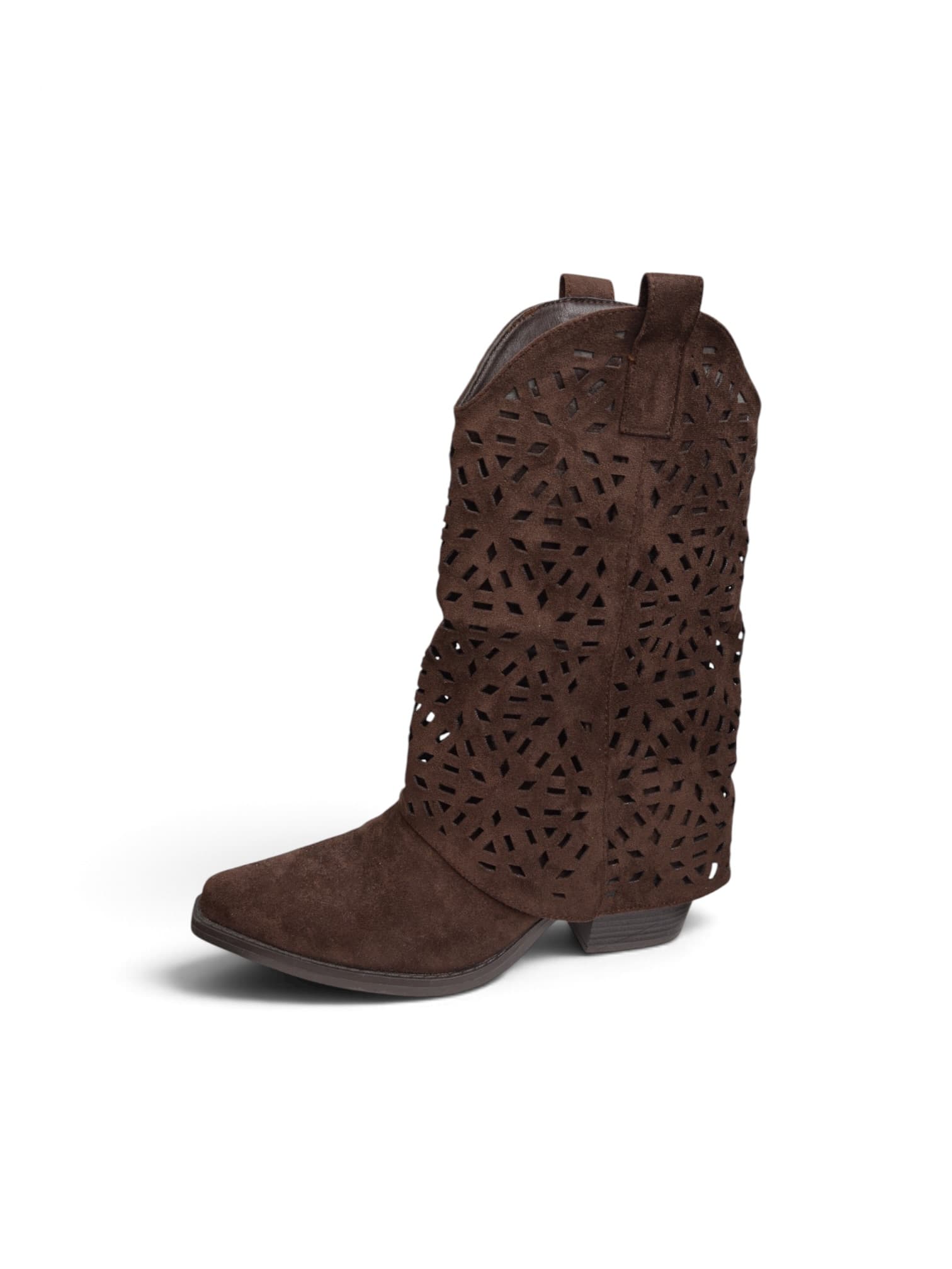 Buty botki kowbojki CZEKOLADA