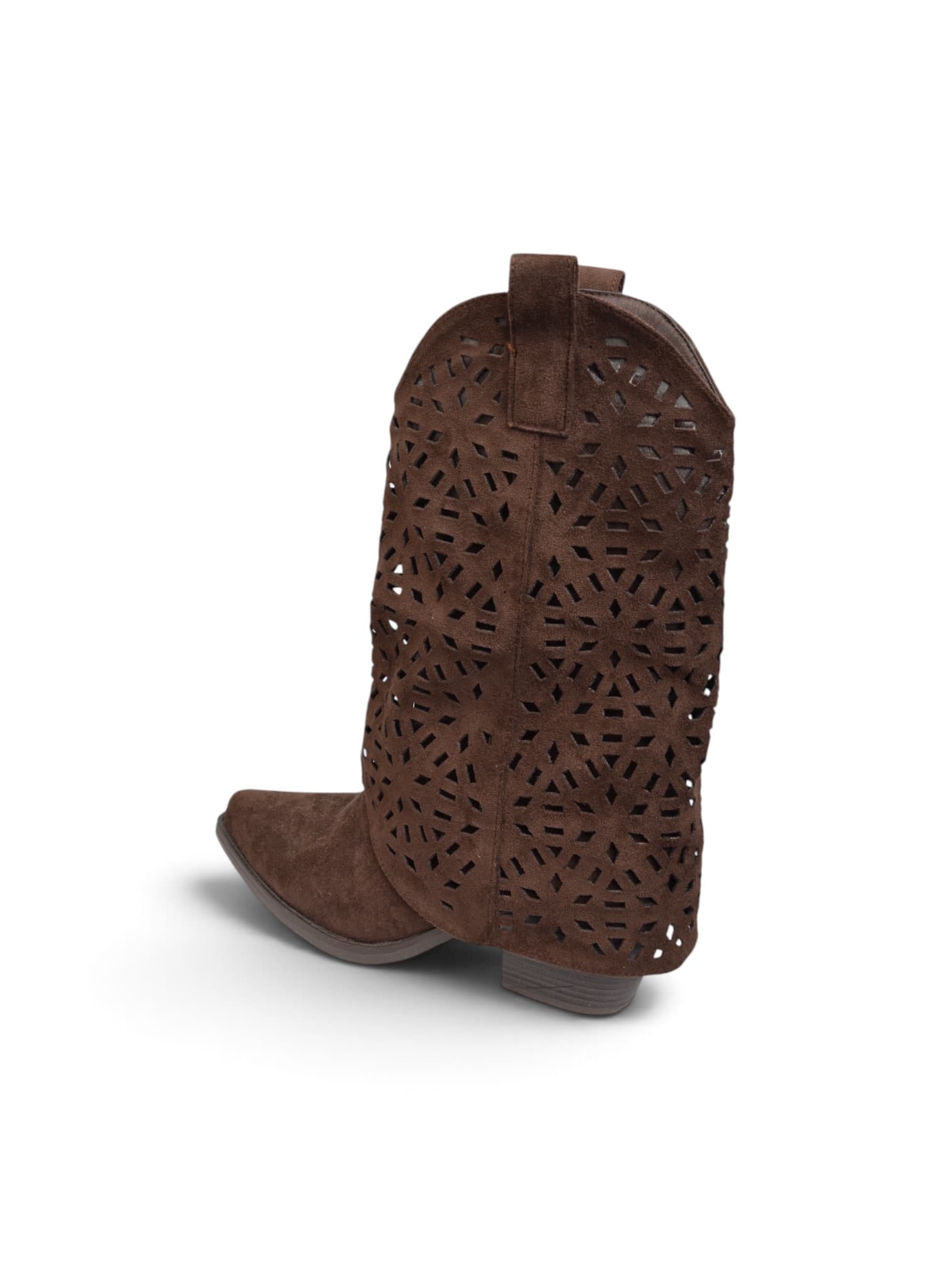 Buty botki kowbojki CZEKOLADA