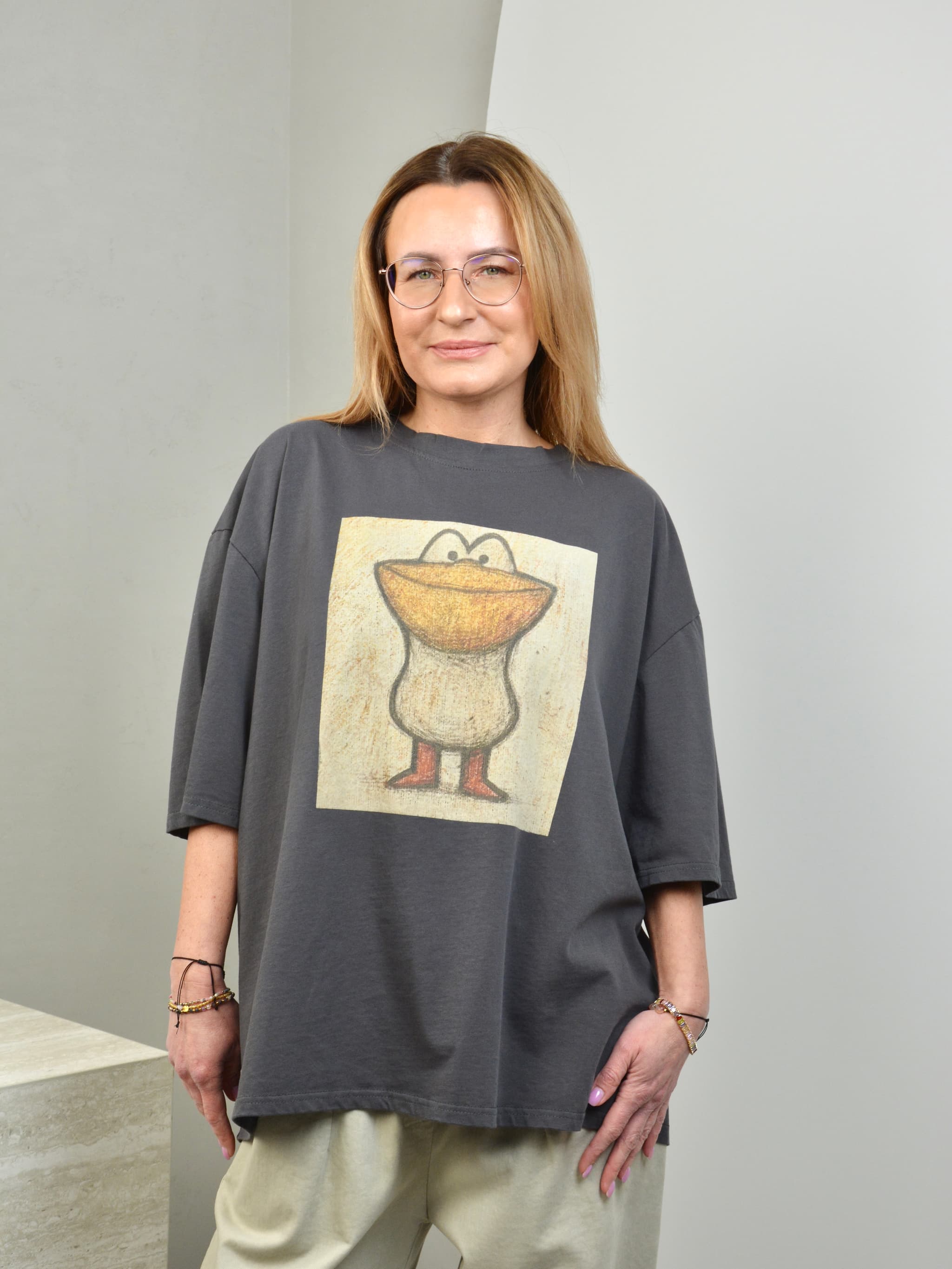 T-shirt z gęsią
